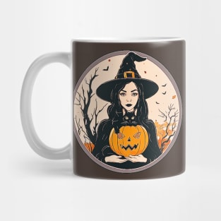 Witch With Black Cat # 4 Mug